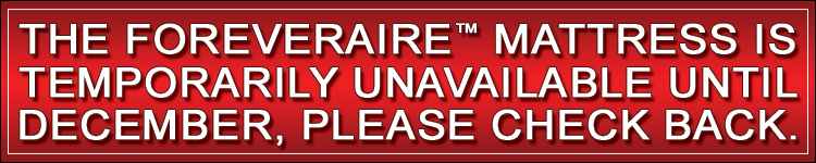 Foreveraire Mattress Temporarily Unavailable Banner DECEMBER