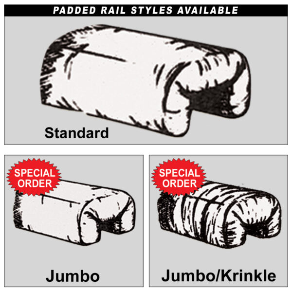 InnoMax Padded Rail Design Style Options Available And Special Order Options