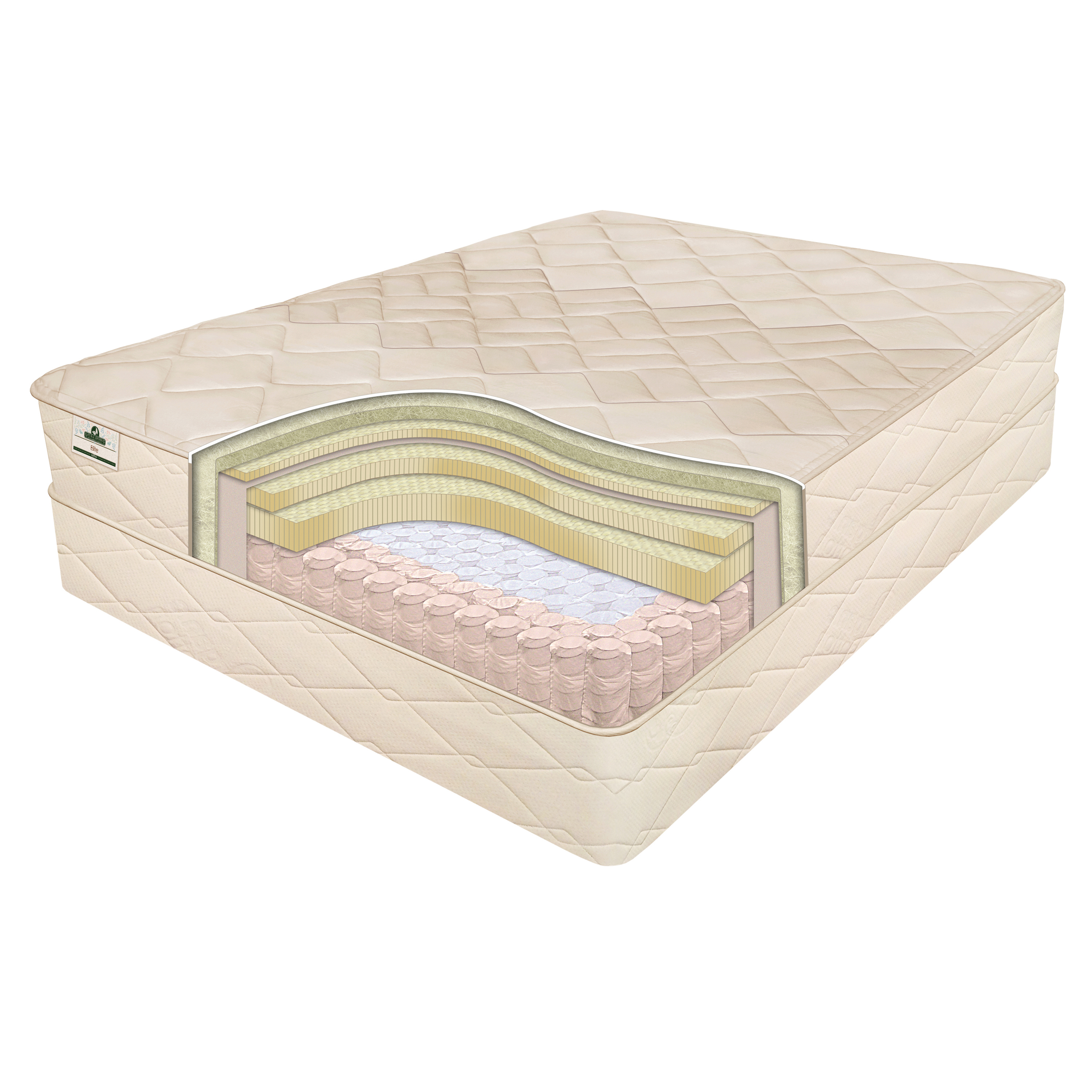 Elite 12" Natural Latex and Coil Mattress InnoMax