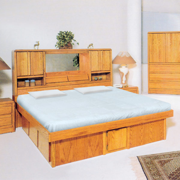 InnoMax Oak Land Magnolia Headboard In Bedroom Setting