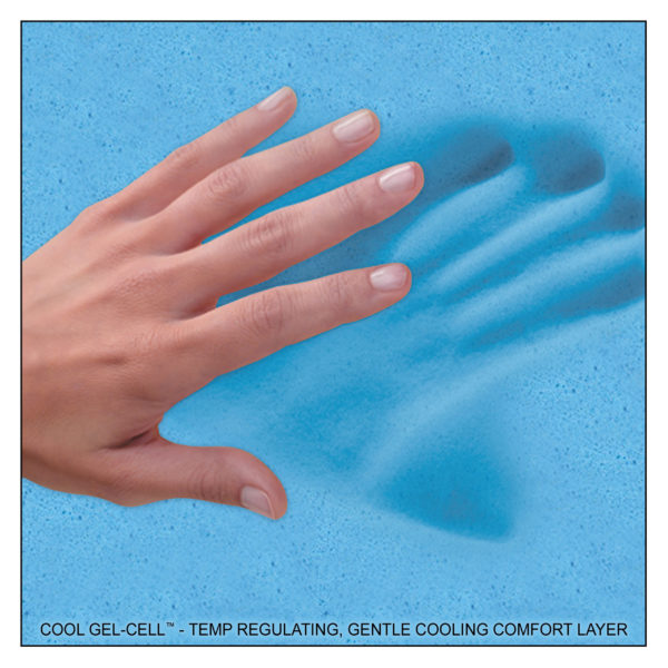 Cool Gel-Cell™ Contouring Support Comfort Layer