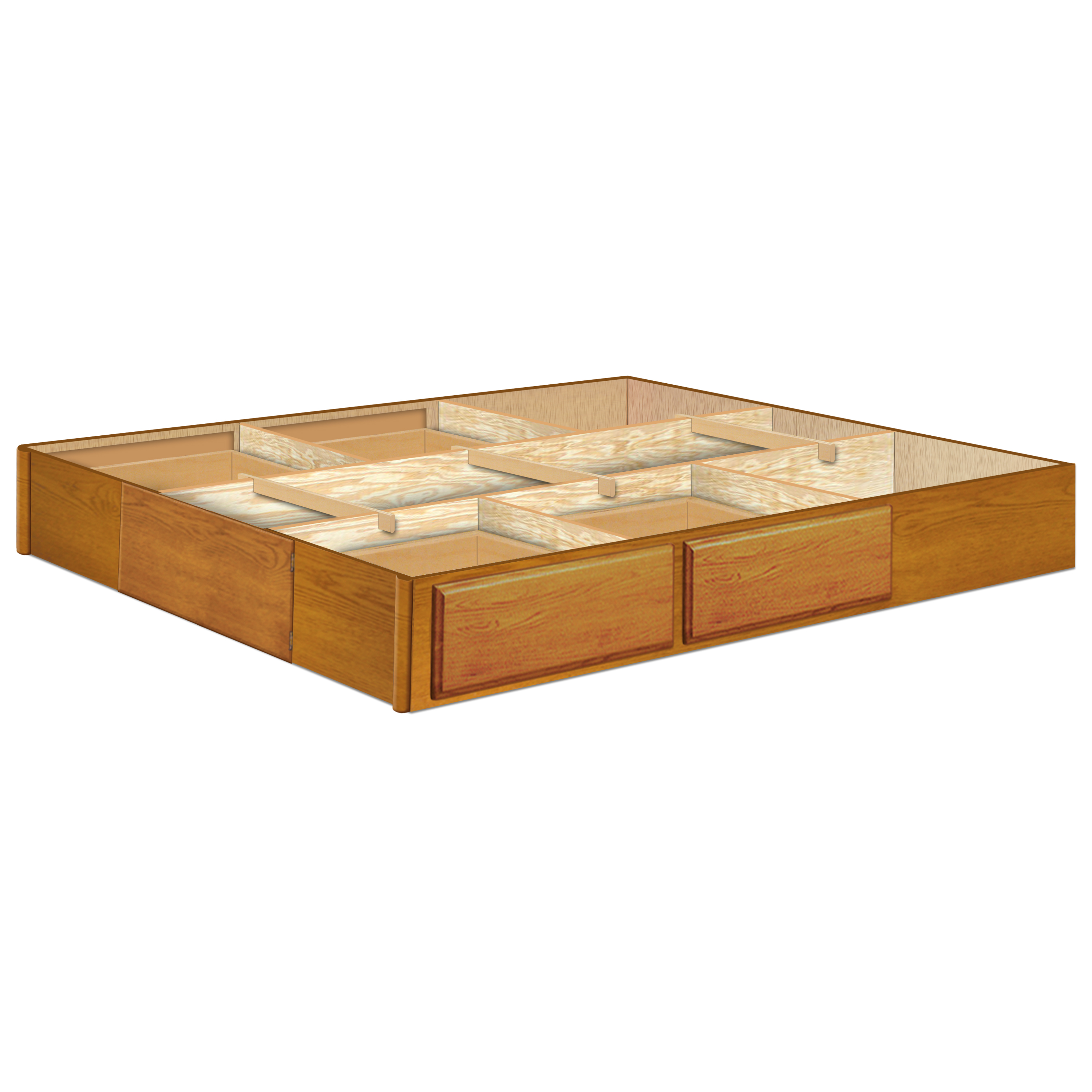 9 Inch Oak 4 Drawer Pedestal Innomax
