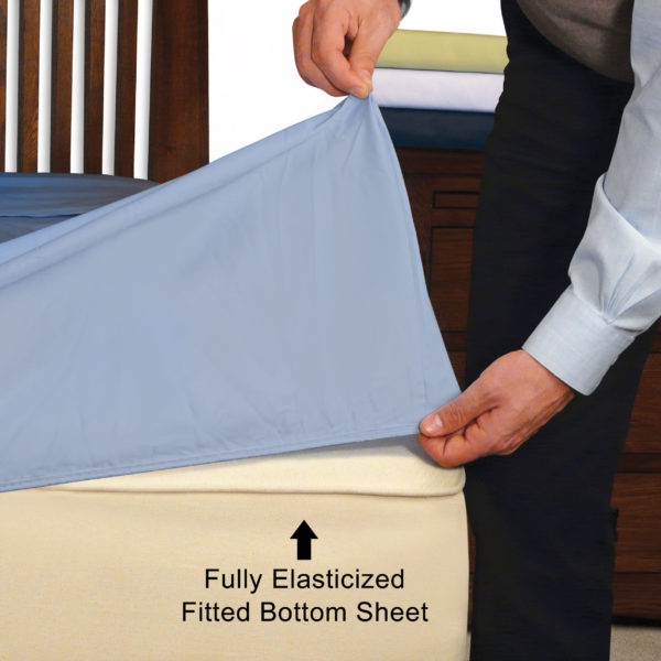 Convert-A-Fit Fully Elasticized Fitted Bottom Sheet