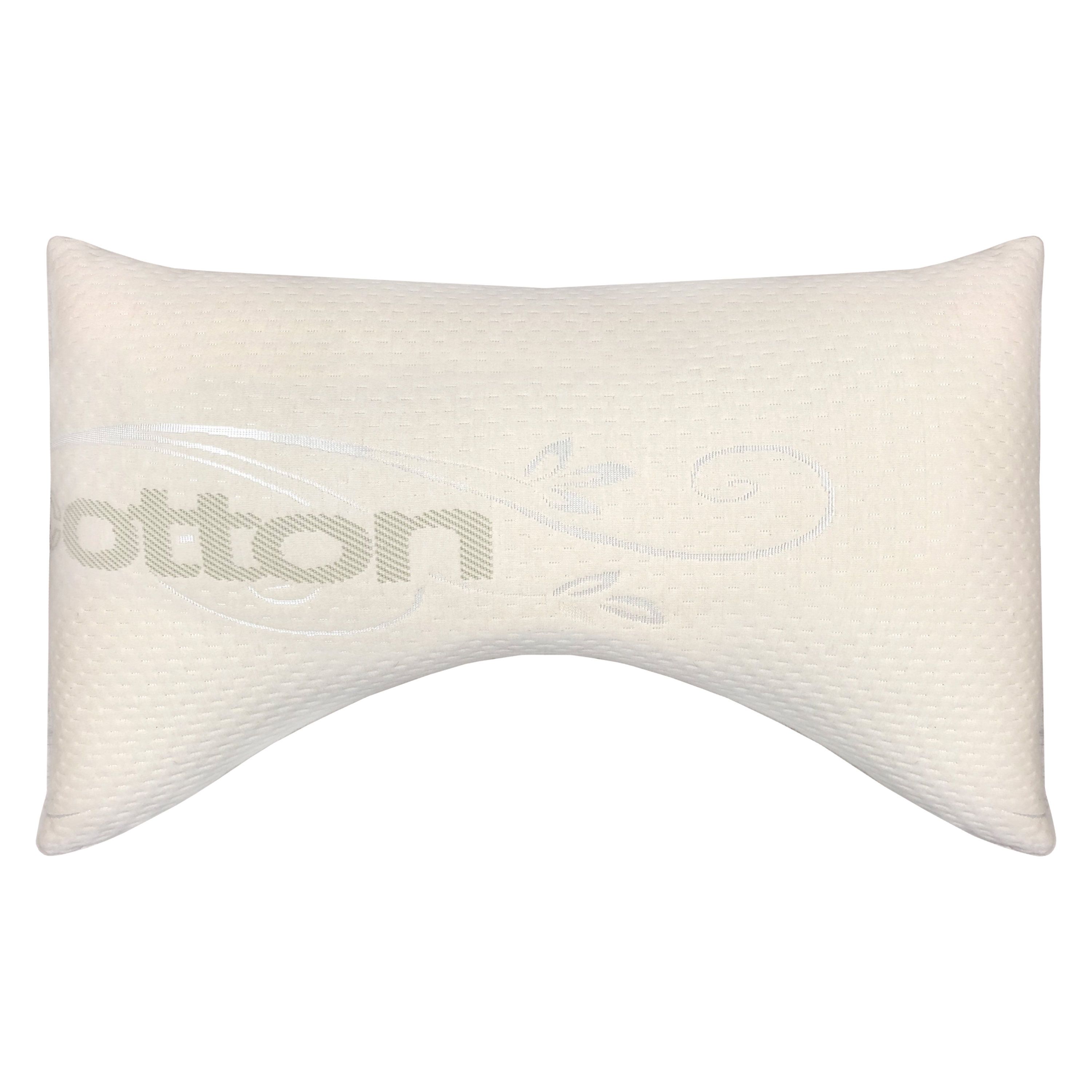 Positional Contour Pillow Angel Silk Down Like Fiber Contoured