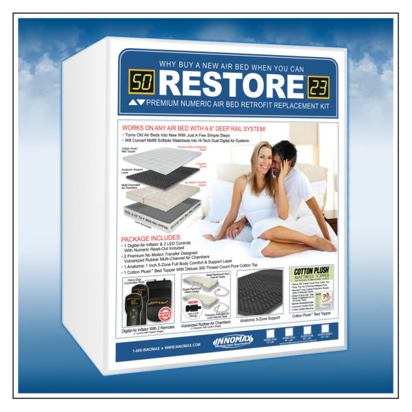 Restore Premium Numeric Softside Air Bed Retrofit Replacement Kit