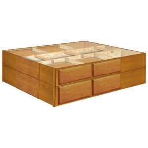 18 Inch 8 Drawer Pedestals Double Stacked