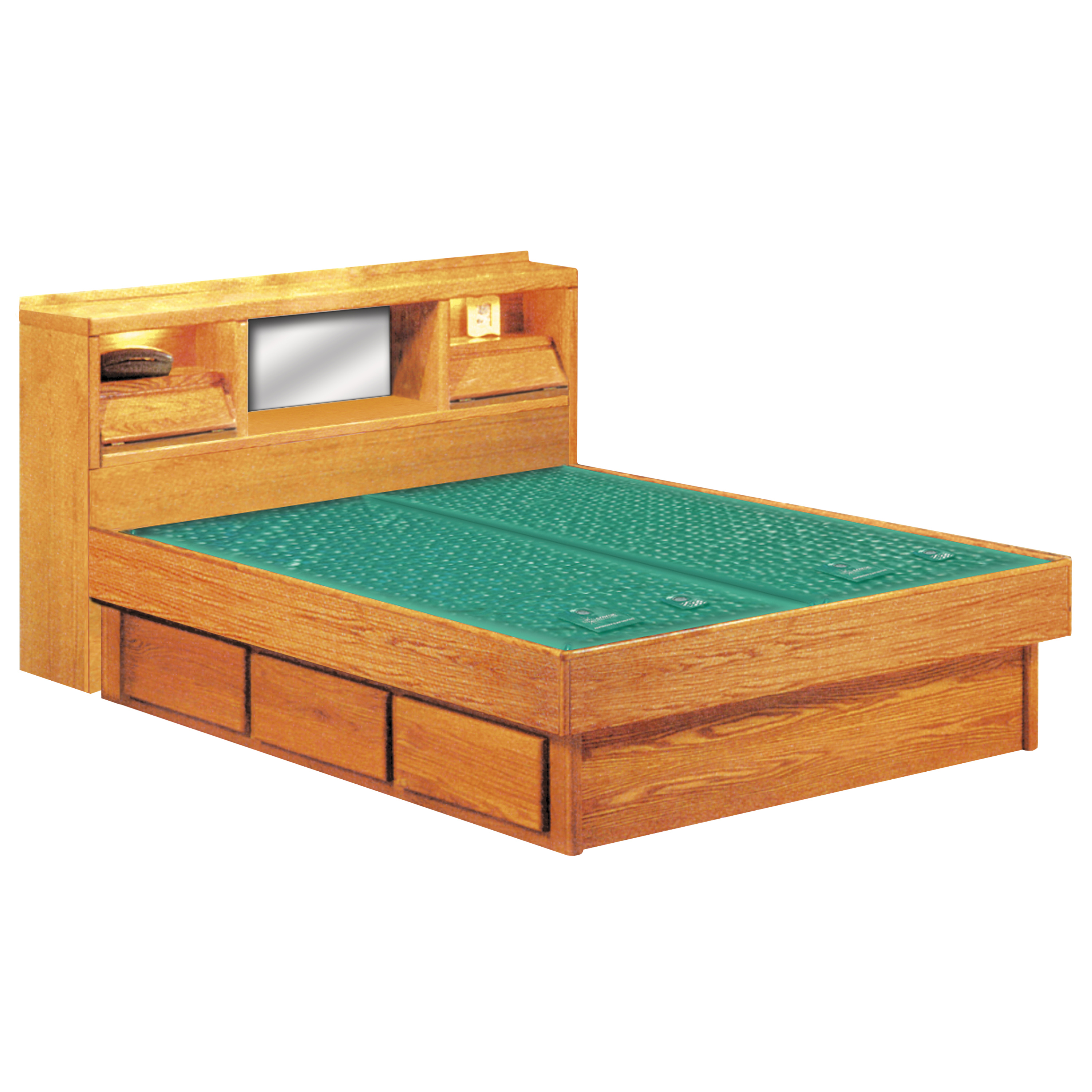 Coronado Bookcase Headboard Waterbed & La Jolla Casepieces InnoMax