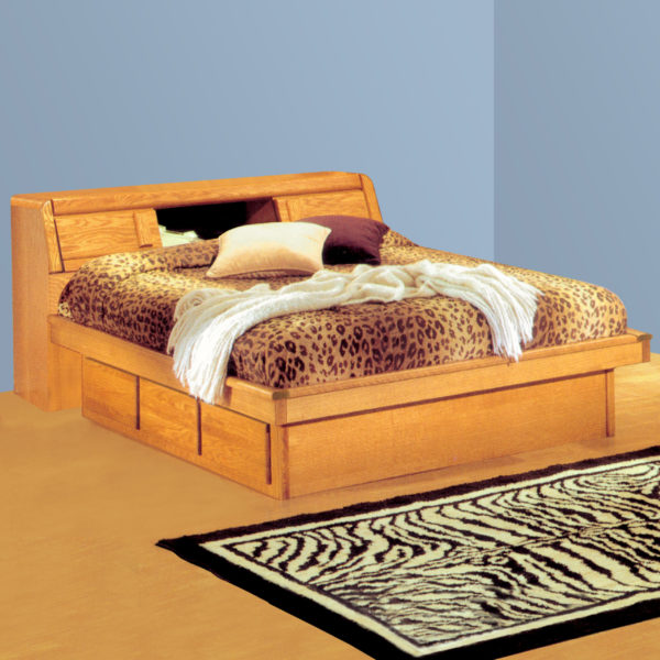 InnoMax Oak Land Matrix Platform Bed Headboard Only In Bedroom