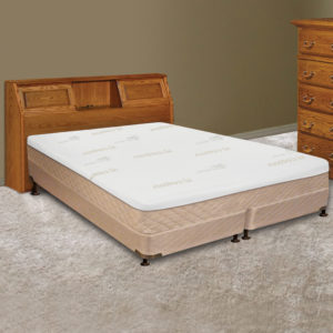 InnoMax Oak Land Venetian Bookcase Headboard In Bedroom