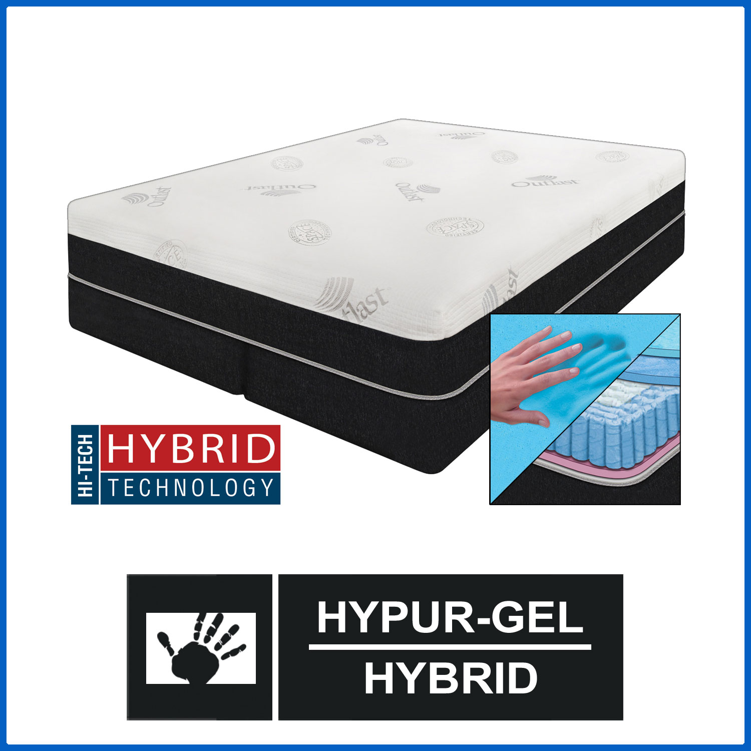 Spirit™ 11" HyPURGel™ & Comfort Coil Hybrid Mattress InnoMax