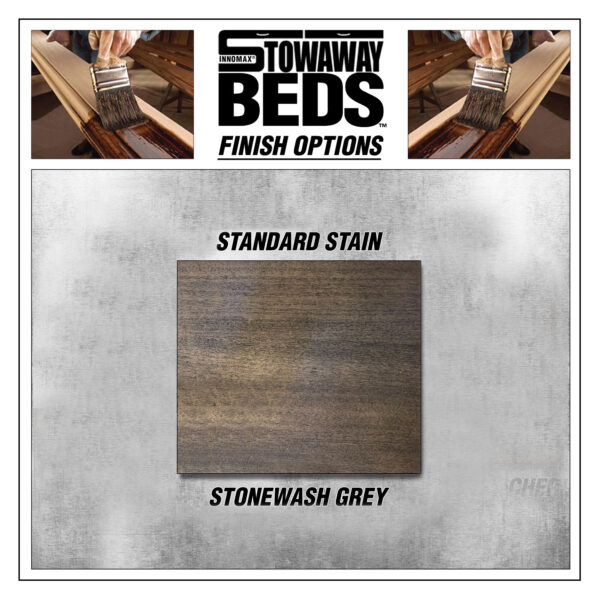 Stowaway Bed Stonewash Grey Finish