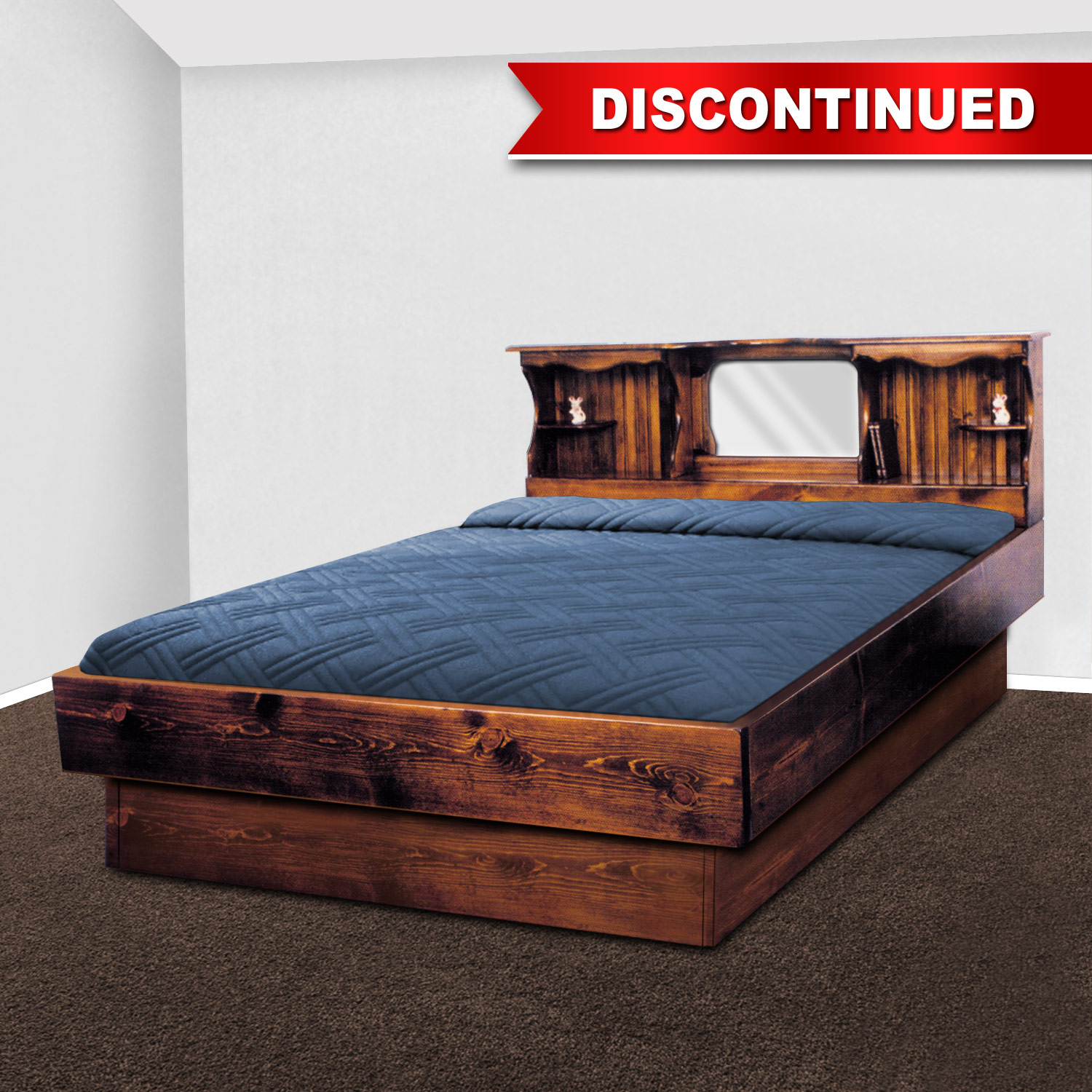 Waterbed Headboard Frame Set, Can You Put A Waterbed Mattress On Regular Frame