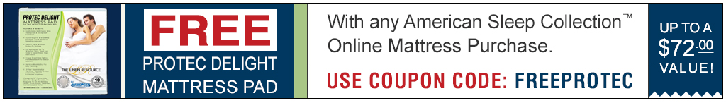 Free Sheets with Any A.S.C. Online Mattress Purchase